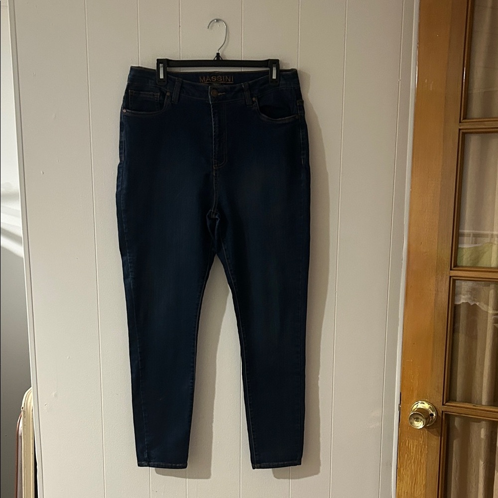 Massini Women's Deep Indigo Skinny Jeans